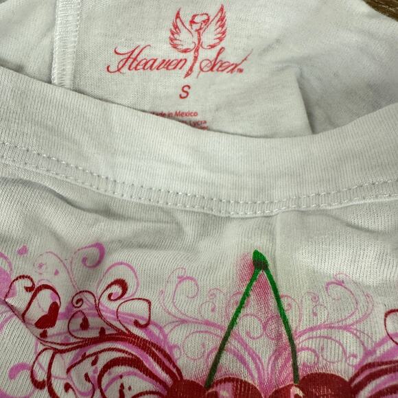 Heaven Scent Intimates White Cherry Heart Panty SMALL Boyshort Unique NEW - Picture 6 of 6